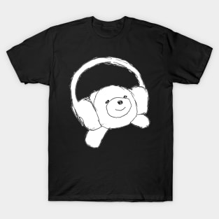 Smiley Bear with Headphones T-Shirt